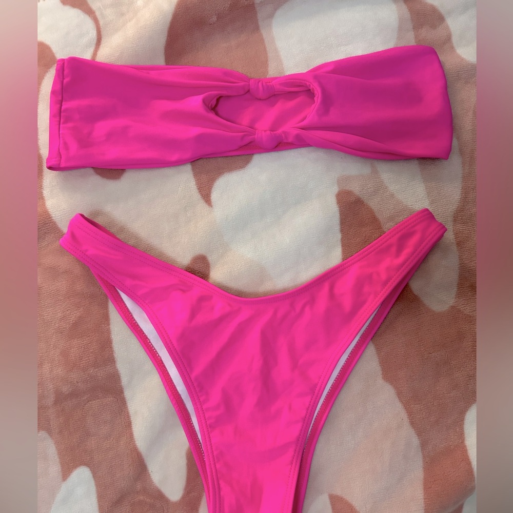 Hot pink bathing suit size m